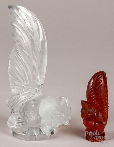 Two Lalique paperweights