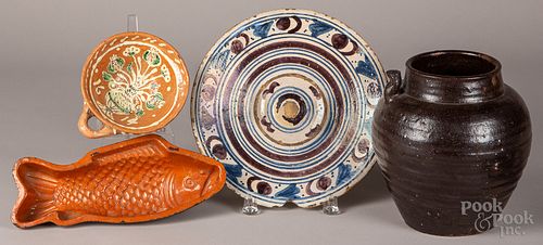 Group of Continental earthenware