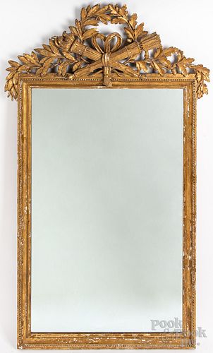 French giltwood mirror, 19th c.