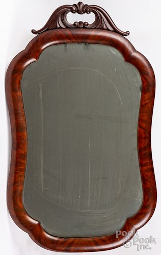 Empire mahogany mirror, 19th c.