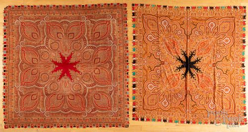 Two Kashmir Paisley shawls