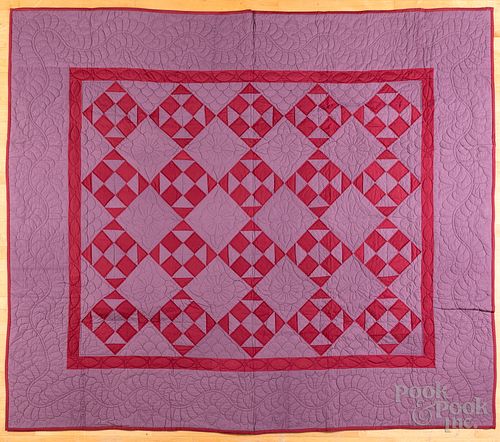 Two Contemporary Amish quilts