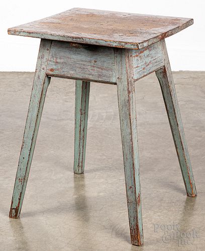 Painted pine splay leg stand, early 19th c.