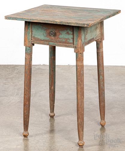 Pennsylvania painted pine one-drawer stand, 19th c