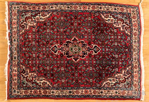 Semi antique oriental throw rug