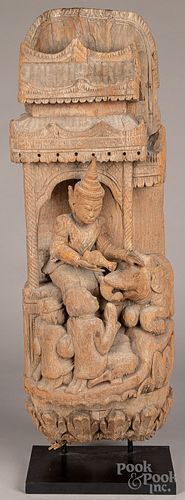 Burmese temple carving