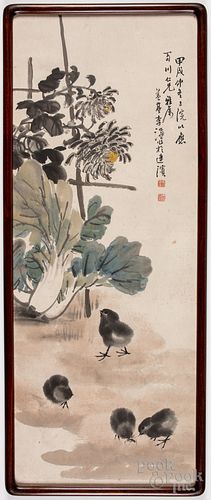 Chinese watercolor scroll