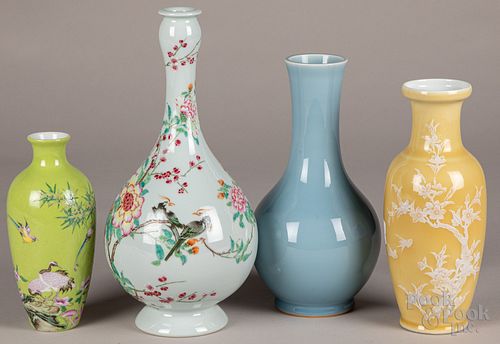 Four Chinese porcelain vases