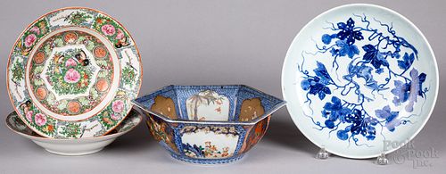 Four Chinese porcelain bowls