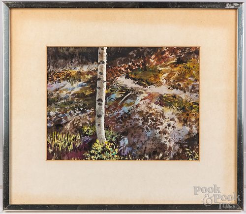 Eight watercolors by Robert Maris