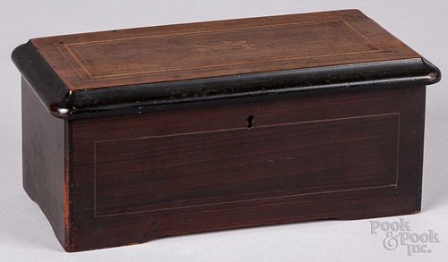 Swiss cylinder music box, 19th c.