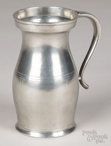 New York pewter measure, dated 1833