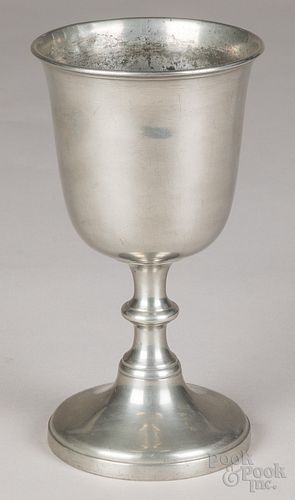 Philadelphia pewter chalice, 19th c.