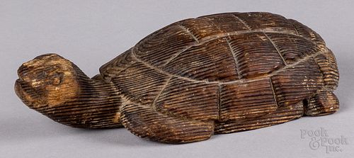 Carved turtle, 19th c.