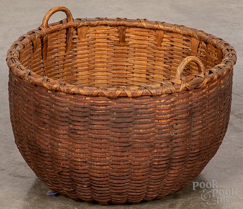 Splint gathering basket, 19th c.