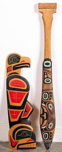 Two Northwest Coast carved pieces