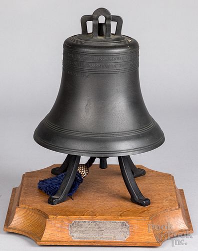 Commemorative bronze Liberty Bell cast