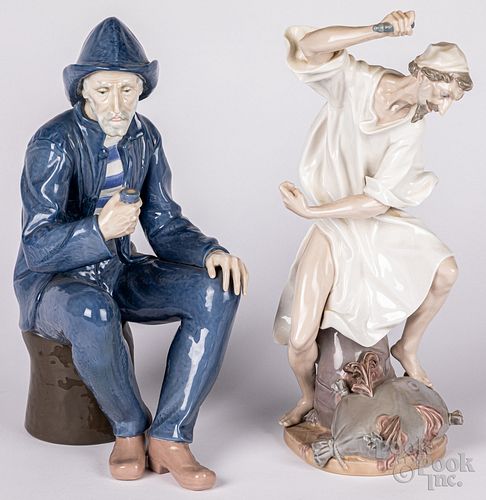 Two large Lladro figures