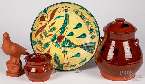 Group of contemporary redware