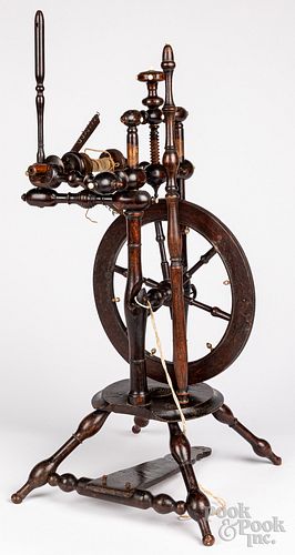 Table top spinning wheel, 19th c.