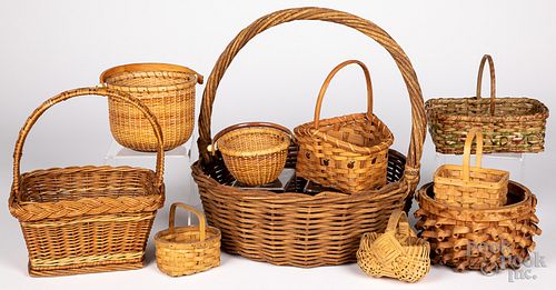 Group of baskets, 19th and 20th c.