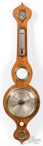 English banjo barometer, 19th c.