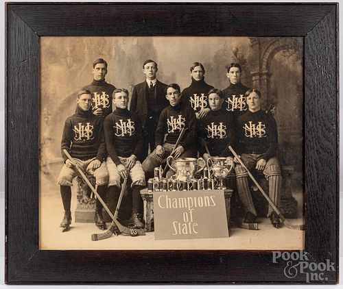 1903 MHS hockey team Champions of State photo