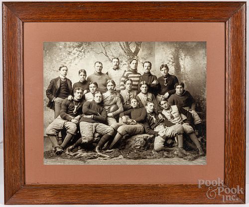 Large 1898 football team cabinet photograph