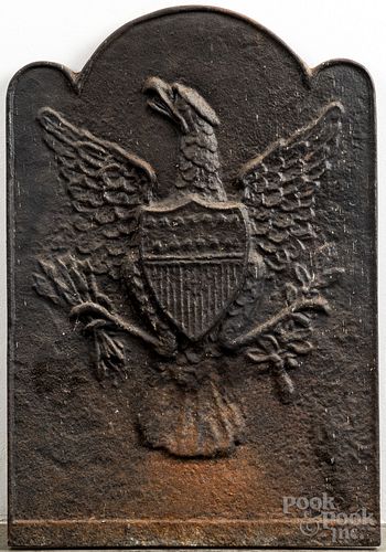 Winterthur recast iron eagle stove plate