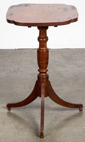 Federal maple candlestand, early 19th c.