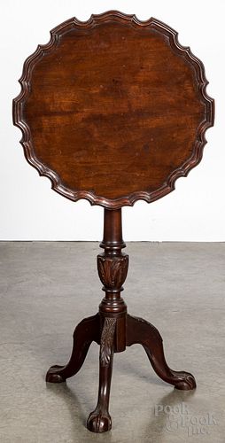 Chippendale style mahogany candlestand