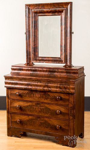 Empire mahogany dresser, mid 19th c.