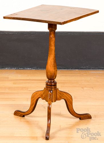 Maple candlestand, early 19th c.