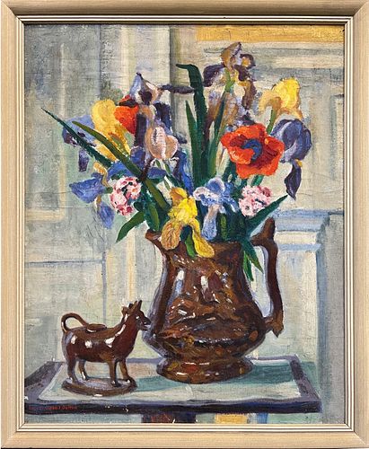 Ruth Haviland Sutton Oil on Canvas "Floral Still Life"