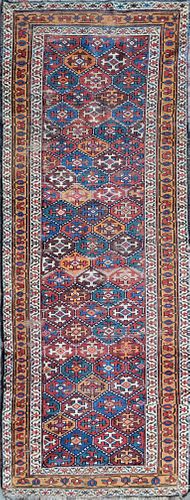 Antique Northwest Persian Kurdish Long Rug Carpet Runner, circa 1920