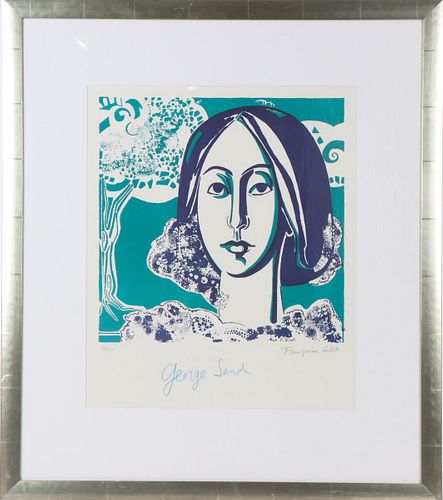Françoise Gilot (b1921) French, Colored Lithograph