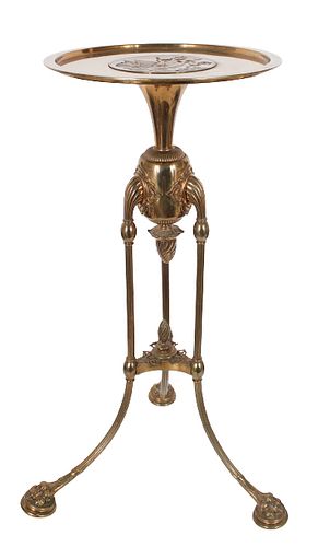 Rare Tiffany & Co Gilded Bronze Pedestal Stand