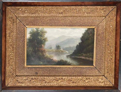 Fantastic Hudson River Valley Painting, O/C