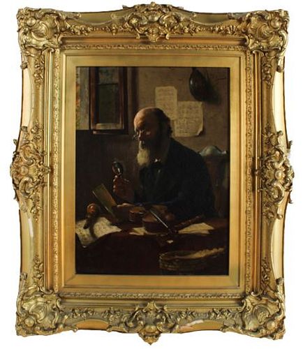 Pompeo Massani (1850 - 1920) Italy, Oil on Canvas