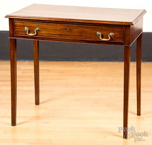 English Chippendale mahogany dressing table