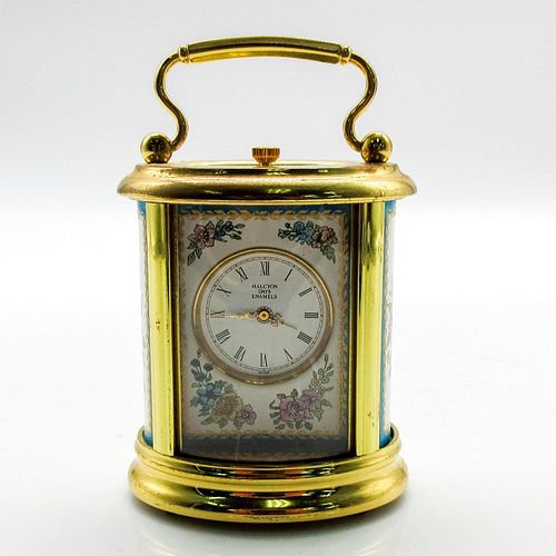 Halcyon Days Enamels Quartz Miniature Carriage Clock sold at auction on ...