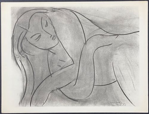 Matisse - Female Form (4 Pages, Variations and Final Illustration, Theme F, Variations 1-5)