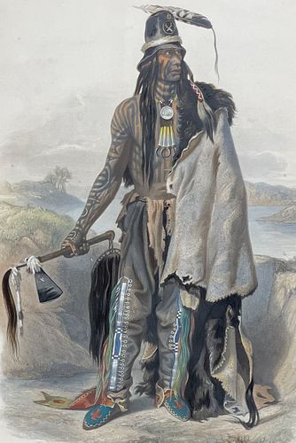 Karl Bodmer - Abdih Hiddisch, A Minatarre Chief