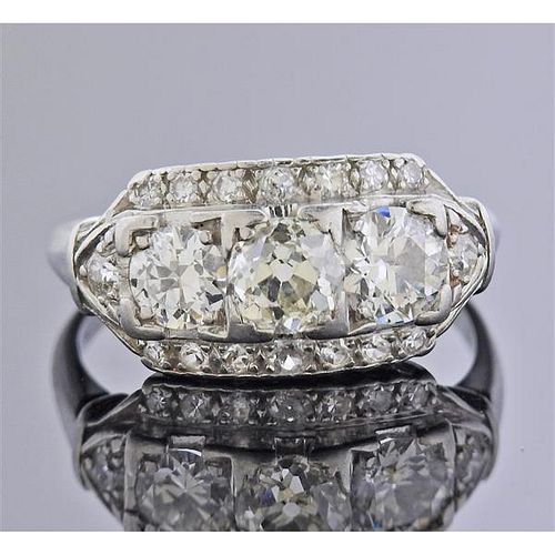 Art Deco Antique Diamond Platinum Ring