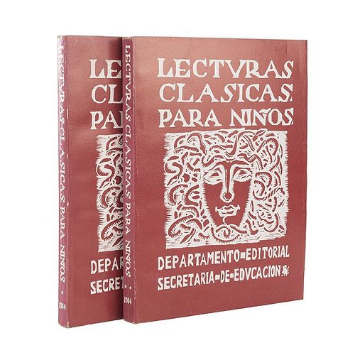 Lecturas Clásicas para Niños. México: Talleres de la Comisión Nacional de los Libros de Texto Gratuitos, 1984. Piezas: 2.