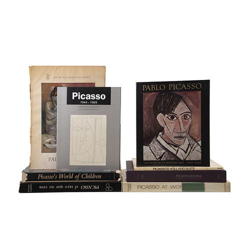 Libros sobre Picasso.Picasso at Work / Pablo Picasso a Restrospective / Picasso & Rivera. Conversaciones a través del tiempo. Pzs: 8.