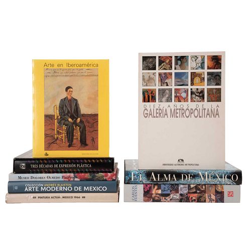 Libros sobre Arte Moderno.Arte Moderno de México. Colección Andrés Blaisten / Díez años de la Galería Metropolitana.Pzs: 8.
