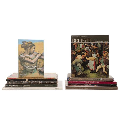 Libros sobre Pintores Europeos y americanos. La Obra Pictórica de Giotto / Gustav Klimt 1862 - 1918 / Edgar Degas. Piezas: 12.