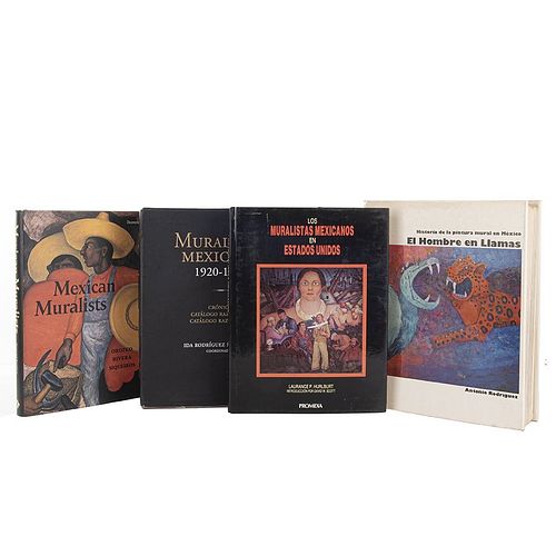 Libros sobre Muralismo. Muralismo  Mexicano 1920 - 1940 /  El Hombre en Llamas. Historia de la Pintura Mural en México. Pzs: 6.