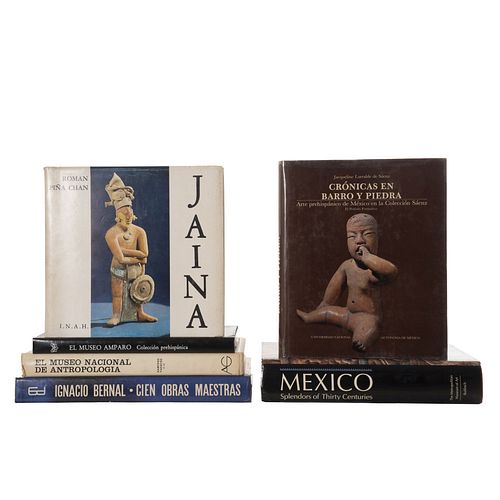 Libros sobre Colecciones del México Antiguo.Cien Obras Maestras del Museo Nacional de Antropología. Piezs: 6.